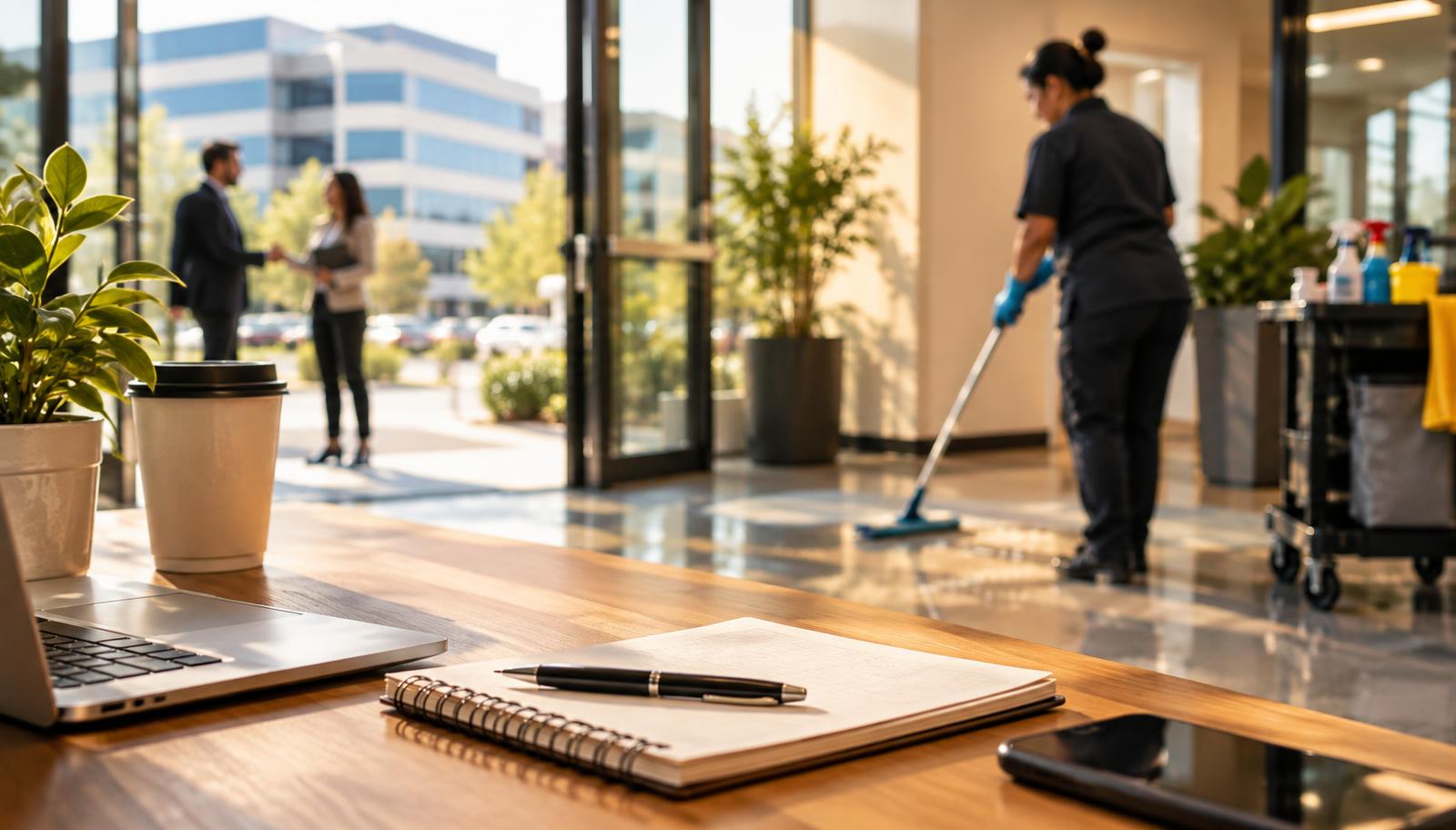 Free Commercial Cleaning Leads: A No-Cost Prospecting Plan showing start with a simple lead system, not a long list of tactic