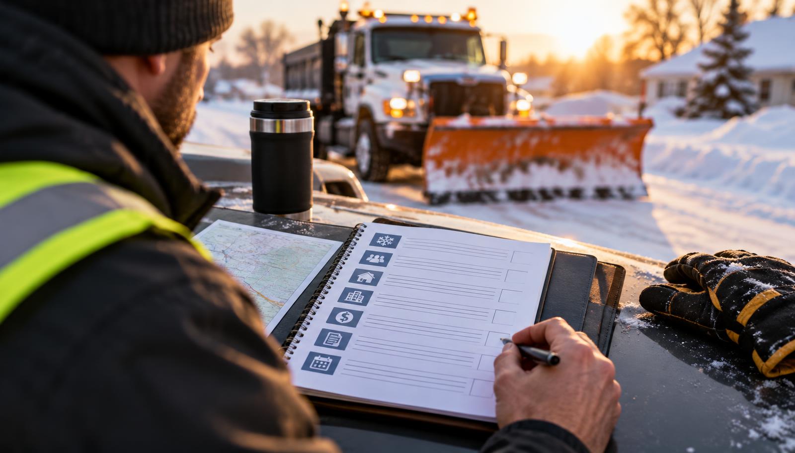 Snow Removal Business Plan: A Practical Template for Planning Your Operation showing start with a one-page business plan summ